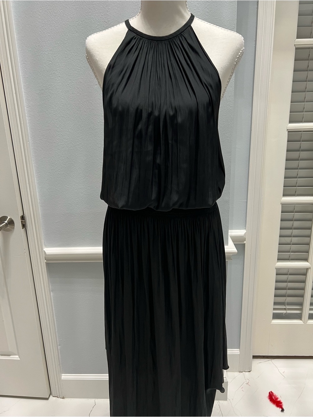Ramy Brook Black Halter Maxi Dress – Size M
